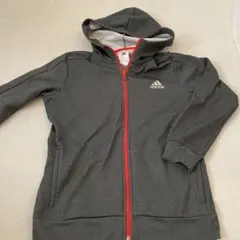 adidas ジップアップパーカー グレー 150