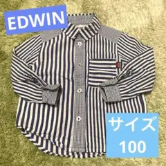 EDWIN キッズ長袖シャツ　100