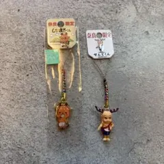 奈良限定 しかまろくん せんとくん ストラップ 2個セット 新品 미사용 상태좋음