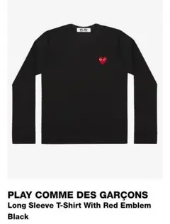 M正規品PLAY COMME DES GARÇONS ブラック長袖Tシャツのサムネイル