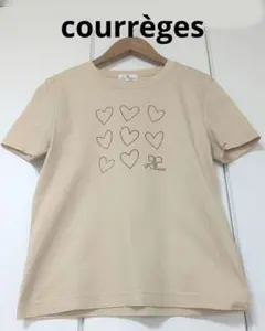 クレージュ　 ハートビジュー 半袖Tシャツ　日本製　Courregesのサムネイル