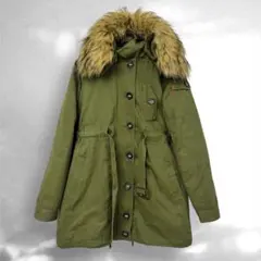 バーバリーロンドン　ノバチェック　ファージャケット　アウター希少　英国製L（A2