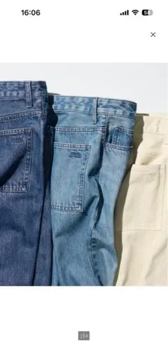 JW ANDERSON UNIQLO バギージーンズ　27インチ　67Blueのサムネイル