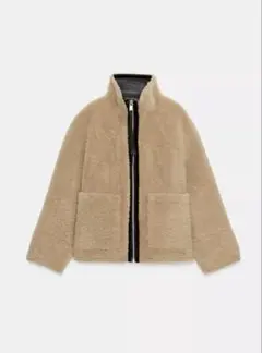 ZARAダブルフェイス ポアジャケット モカベージュ