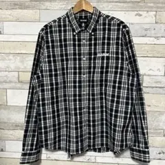 XLARGE 長袖シャツ チェック柄 ブラック Mのサムネイル