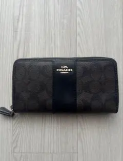 COACH ダークブラウン 長財布