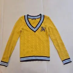 NEWYORKER ケーブル編み Vネックニット