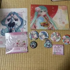 初音ミク バッジ・アクスタ・クリアファイル ラストワン 非売品ポストー付き