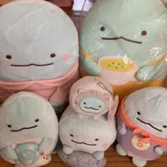 すみっコぐらし ぬいぐるみ　とかげ　セット　一番くじ
