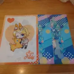 タイトーくじ　Rody J賞　K賞　鏡音リン 初音ミク 3枚セット