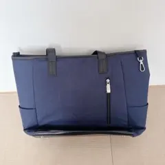 未使用✨ネイビー キャンバス ビジネスバッグ
