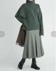 Mila Owen ロングスカート マーメイドスカート カーキ フレアスカート