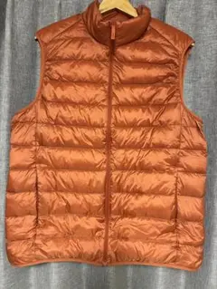 UNIQLO ULTRA LIGHT DOWNベスト XL オレンジ