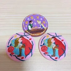 ディズニー 刺繍缶バッジ 【ラプンツェル ・眠れる森の美女】3点セットのサムネイル