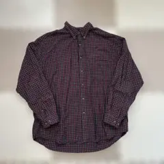 Eddie Bauer エディバウアー　チェック柄　ボタンダウンシャツ90s古着