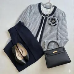 きれいめオフィスカジュアルコーデ3点セット★通勤 ブラウス パンツコーデ 着回し