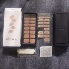 ohora フット&ハンドネイルシール 14枚×2、プレップパット1枚