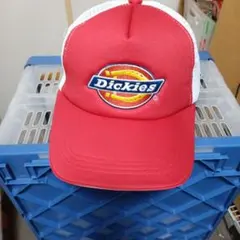 Dickies 刺繍ロゴメッシュCAP レッド ホワイトのサムネイル