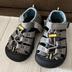 KEEN キッズ サンダル グレー/ブルー 15cm