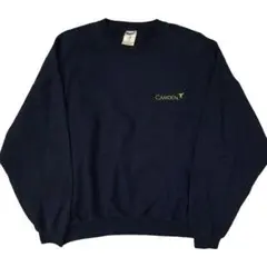 90s JERZEES 刺繍 スウェット ネイビー オーバーサイズ USA製