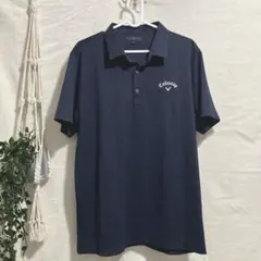 キャロウェイ　ポロシャツ　ネイビー　サイズLL 美品