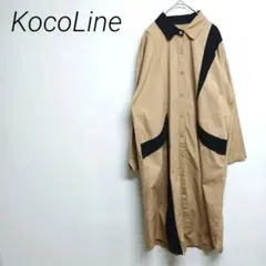 Koco Lineトレンチコート ベージュと黒　綿100% M〜L ☆2929