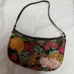 Lesportsac フラワー柄 ハンドバッグ