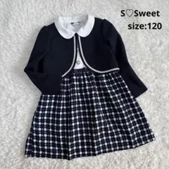 【フォーマル2点】スメルスウィート ボレロ ワンピース 卒服 卒業式 入学式