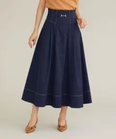 FEROUX/ネイビーフレアスカート