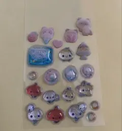 ボンボンドロップシール あわわちゃん 猫 おすそ分け