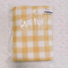 値下げしました checkandstripe ブロックチェック イエロー 6m