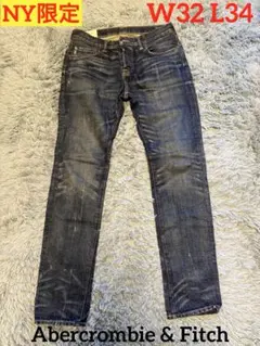 【NY限定】Abercrombie & Fitch デニムジーンズW32 L34