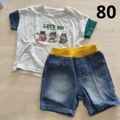 半袖Tシャツ　ハーフパンツ　セット　80