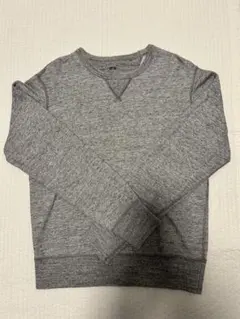 【UNIQLO】グレー クルーネック スウェット