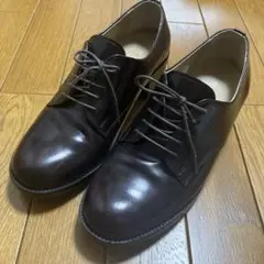 ブラウン レザー レースアップシューズ