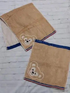 TDR 東京ディズニーリゾート　ダッフィー　ハンドタオル　フェイスタオル　セット