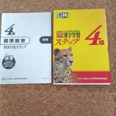 漢検 4級 漢字学習ステップ　標準解答付き