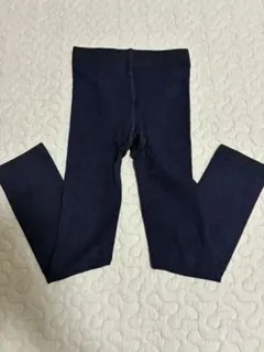 あったか　裏ボア　ネイビー スパッツ 110-120サイズ　ラメ