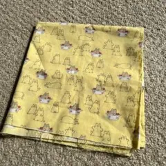 猫柄 生地 イエロー ハンドメイド 手芸