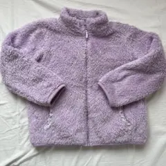 ユニクロ 120 ファーリーフリース パープル アウター ジャケット ジャンパー
