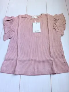 PAIR MANON フリル袖 Tシャツ ピンク