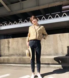マウジー⭐︎ドットシャツ⭐︎ベージュF