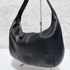 美品✨COACHコーチ HOBOホーボー ワンショルダーバッグ ブラック レザー