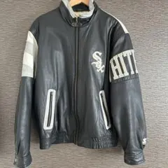 超希少 90s 刺繍MLB シカゴ・ホワイトソックス 本革 レザージャケット