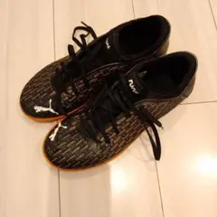 Puma Future ブラック/オレンジ シューズ　 24cm