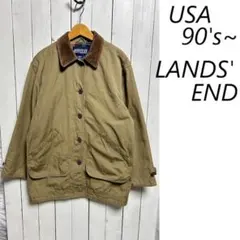 USA古着 90s～ LANDS'END キャンバス生地 ハンティングジャケット