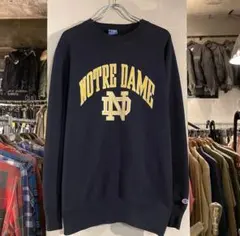 Champion NOTRE DAME スウェット L ネイビー