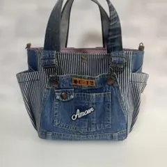 デニムリメイクトートバック