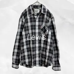 a1708 Levi'sリーバイス　ネルシャツM 長袖　綿100% カジュアルのサムネイル