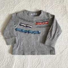 familiar 電車　長袖 薄手トレーナー80